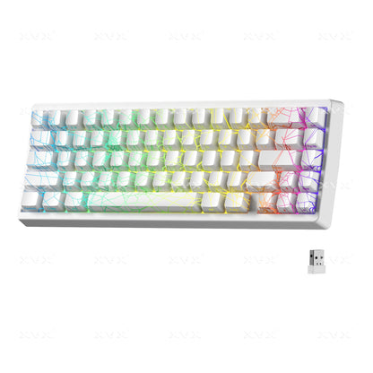 XVX M67 JadeStone Mechanical Keyboard With IMD-Tech Keycaps (Stellar White)