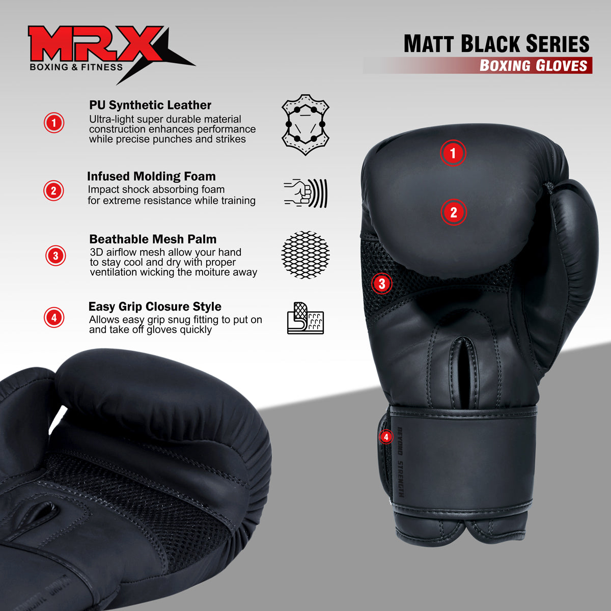 MRX Boxing Gloves Fighting Sparring Training Adult Junior All sizes