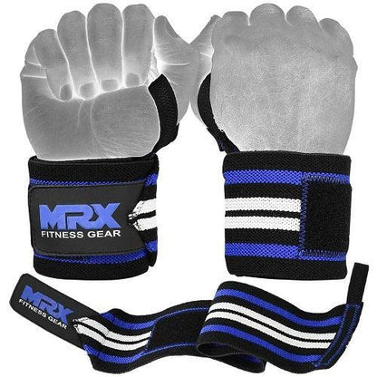 MRX Power Weightlifting Wrist Wraps Premium Quality Bodybuilding Gym Workout Straps