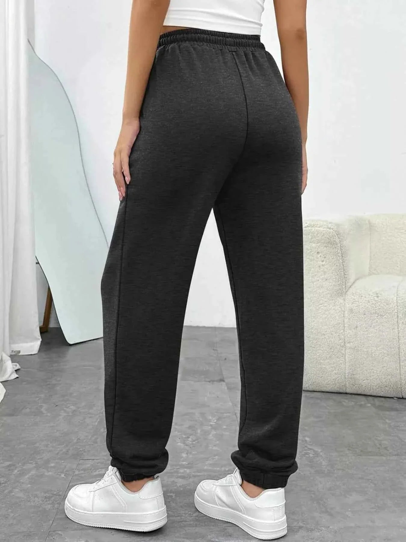 Drawstring Waist Joggers
