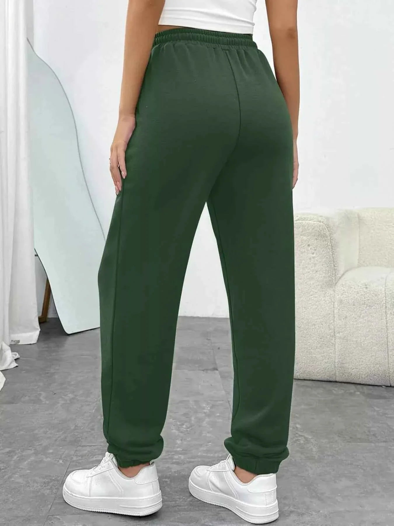 Drawstring Waist Joggers
