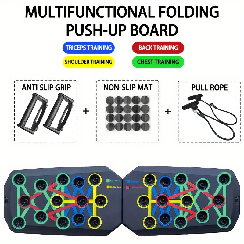 Foldable Push-Up Board Set for Full-Body Workout