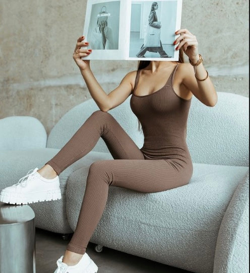 Seamless Ribbed Jumpsuit