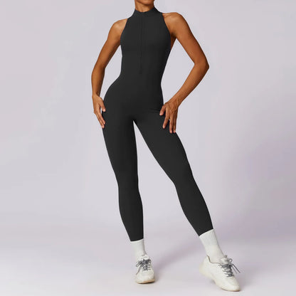 ZipFit Yoga Jumpsuit: Women's Activewear Set