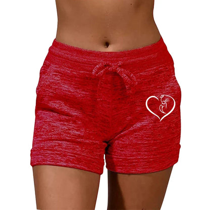 SunnyStride Women's High-Waist Sport Shorts