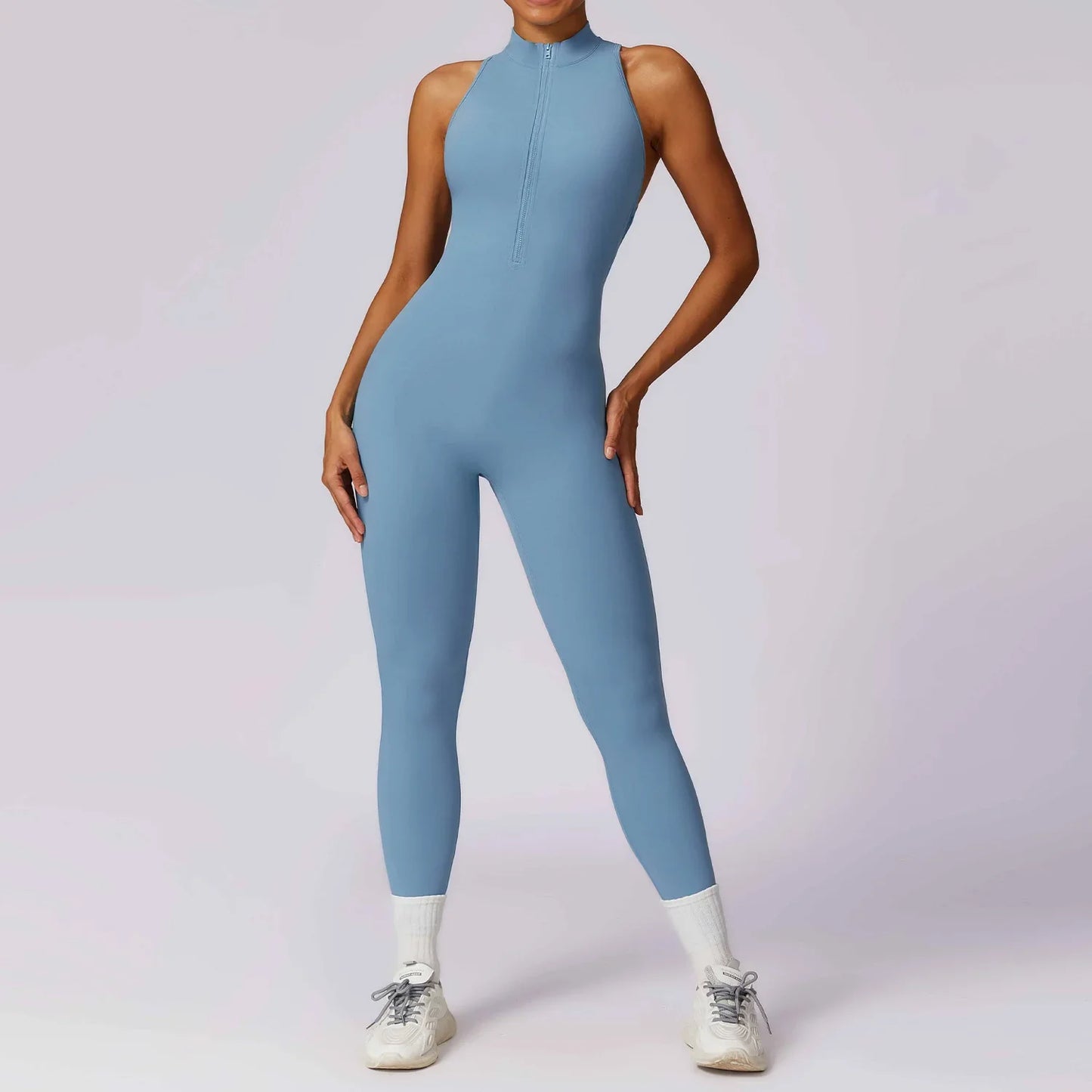 ZipFit Yoga Jumpsuit: Women's Activewear Set