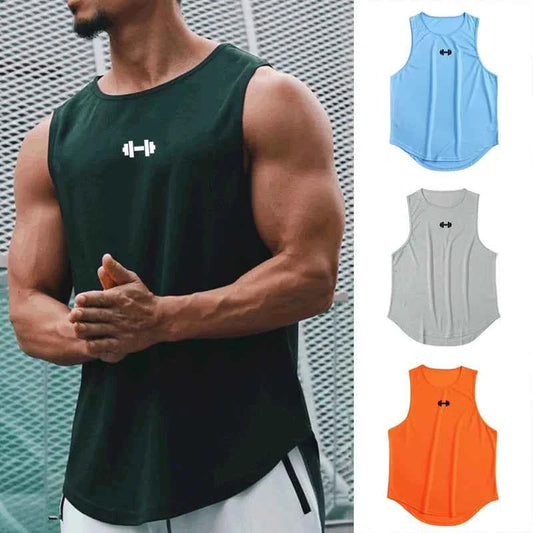 BreezeFit Men's Quick-Dry Gym Tank Top