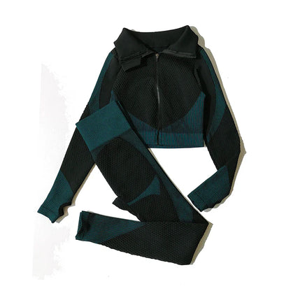 FlexFit Seamless Yoga Set: Comfy, Stylish, Versatile