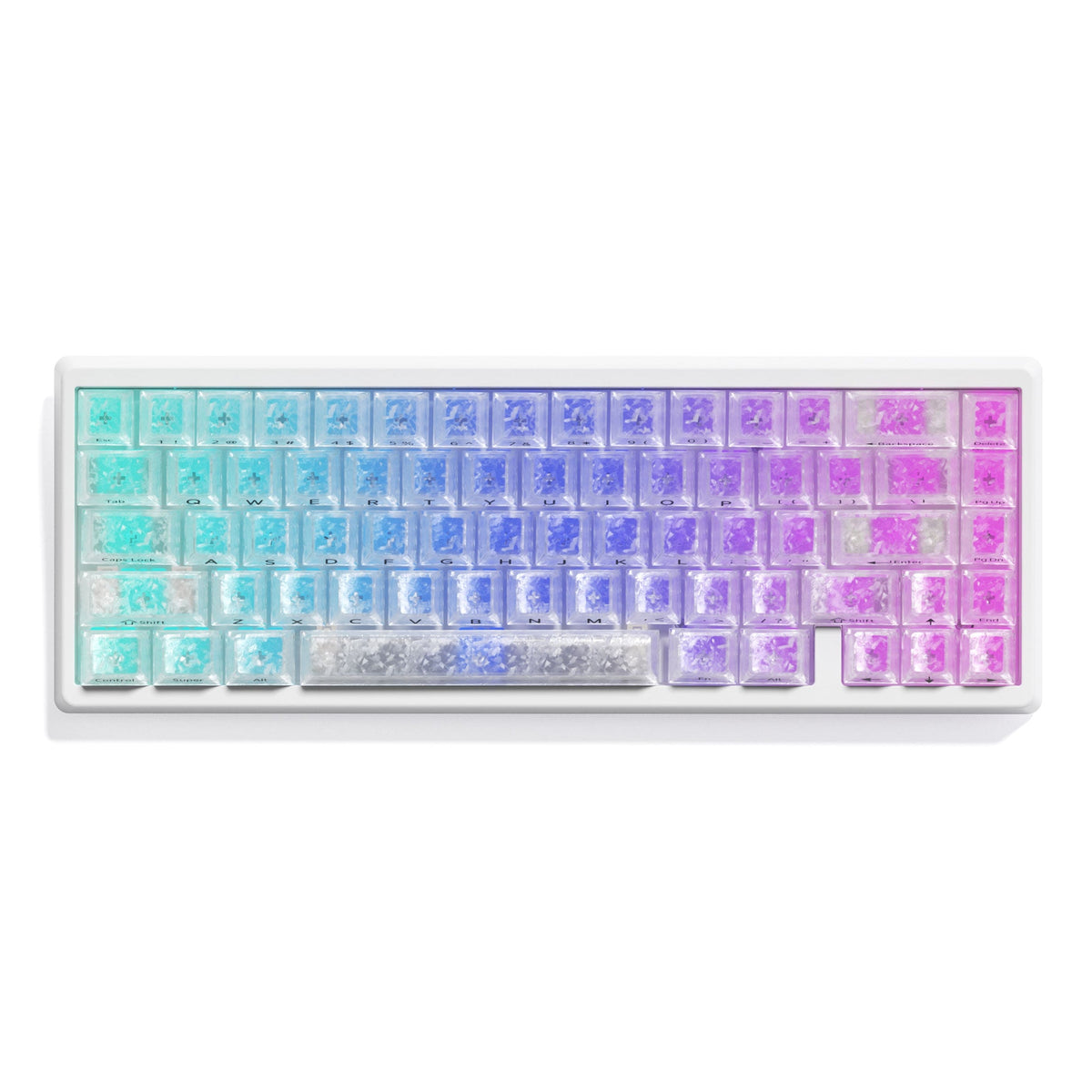 XVX M67 JadeStone Mechanical Keyboard With IMD-Tech Keycaps (Stellar White)