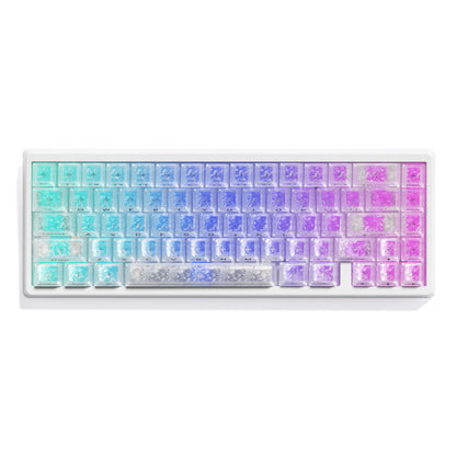 XVX M67 JadeStone Mechanical Keyboard With IMD-Tech Keycaps (Stellar White)