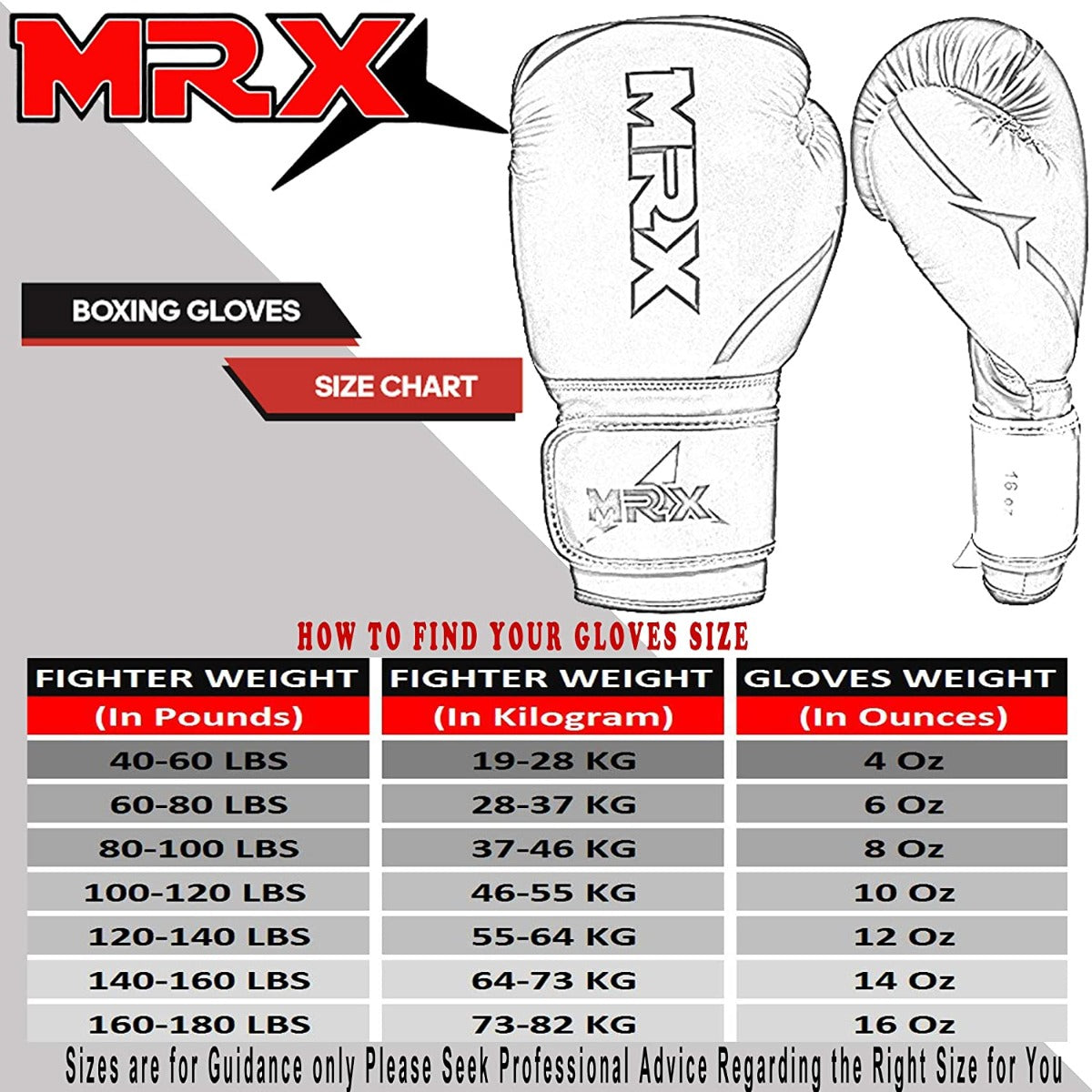 MRX Womens Boxing Gloves Bag Sparring Training Kickboxing Mauy Thai