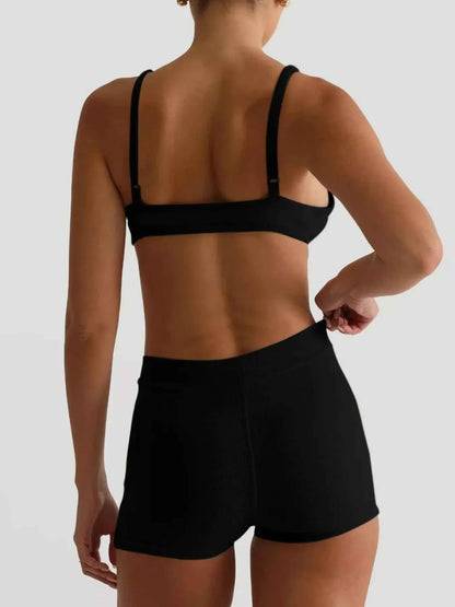 Seamless Bra and High Waist Shorts Active Set