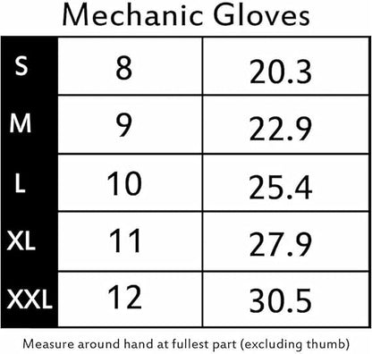 Riggermen Mens Heavy Duty Mechanic Work Gloves Touchscreen Anti-Slip Multiuse Safety Glove