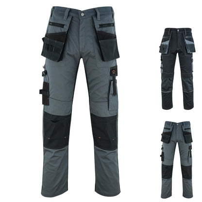 Riggermen Mens Work Pants Lightweight Cargo Tactical Trouser with Holster Pockets Relaxed Fit Safety Pants for Construction